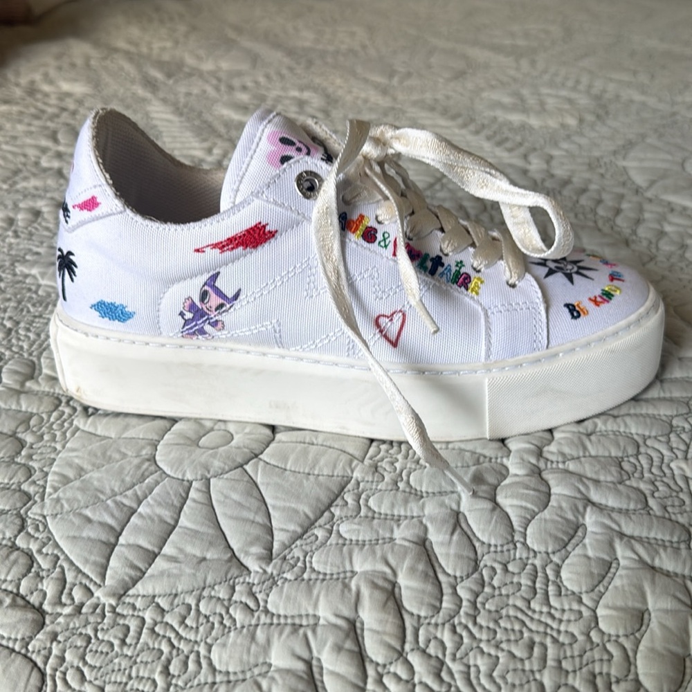 Zadig & Voltaire Tennis Shoes Sneakers La Flash Chunky Low Top - Picture 5 of 8